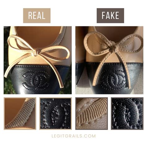 real vs fake chanel flats|Please help confirming .